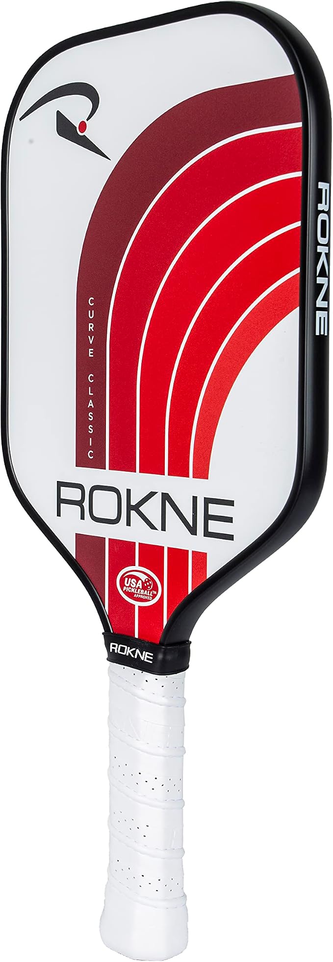 ROKNE Curve Classic Pickleball Paddle | USAPA Approved Fiberglass Pickleball Paddles | Precision Engineering & Comfort | ProGrit Texture for Max Spin & Power | Paddle