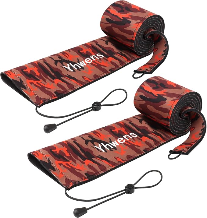 Neoprene Fishing Rod Sleeve Rod Sleeves Fishing Pole Sleeve Rod Socks for Fishing Poles Rod Cover Rod Protector Durable for Casting Spinning Trolling Sea Fishing Rod Storage