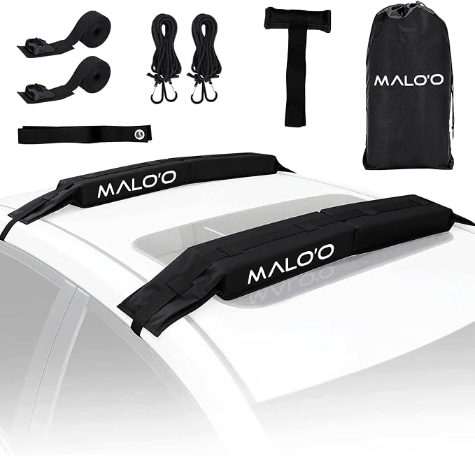 Malo’o Universal 32” Soft Roof Rack Pads for Surfboards/SUP/Kayaks/Canoes