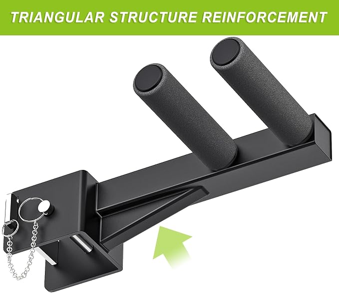 Nordic Hamstring Curl Attachment, Dip Bar, Belt Squat & Safety Spotter Arms for 2"x2" & 3"x3" Power Racks, Home Gym Strength Training Accessories
