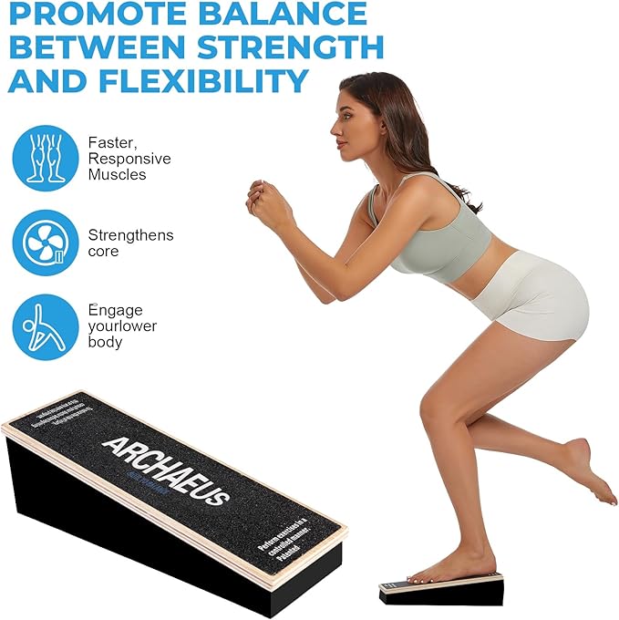 Ankle Balance Boards,Ankle Strengthener,Calf Stretcher,Achilles Stretcher,Slant Board for Calf Stretching