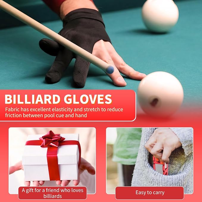Pool Cue Tip Shaper, Pool cue Tips Replacement kit, Billiards Accessories Tool, Pool Stick Tips (red)