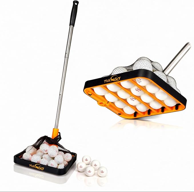 PICK 'N GO Table Tennis Ball Picker - Rapid and Efficient Ping Pong Retrieval Tool - Safe and Easy to Use Table Tennis Accessory for Players and Coaches