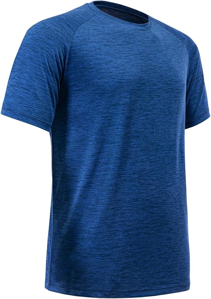 BALENNZ Workout Shirts for Men, Moisture Wicking Quick Dry Active Athletic Men's Gym Performance T Shirts