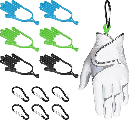 PATIKIL Golf Gloves Stretcher, Plastic Keeper Support Rack Holder Dryer Hanger Frame with Hanging Hooks for Men Women Sports Gloves Maintenance