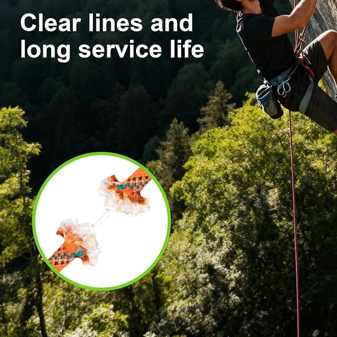 131ft/40m High Strength Static Climbing Rope UIAA Certified 10mm 3/8 Inch Rope Black & Fluorescent Green for Rappelling Fire Rescue & Outdoor Climbing