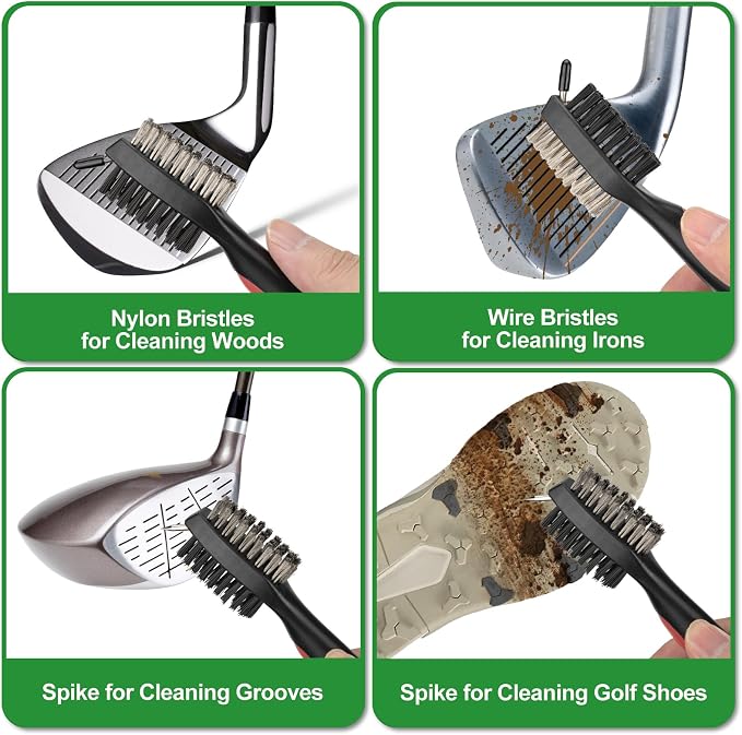 Golf Accessories for Men Women, Golf Gift Stuff with Hi-End Case, Golf Tees, Golfeball Marker, Golfer Towel, Club Brush, Divot Repair Tool, Stroke Counter and Marker Pens for Any Golf Fan, Souvenir