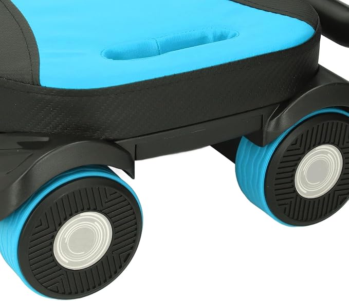 Wheel, Foldable Dual Handle Auto-Rebound Abdominal Wheel for Core Workout, Home Gym Equipment for Men and Women, Black Blue