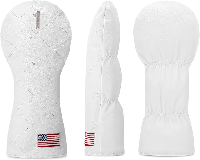 Golf Club Covers for Driver, Fairway, Hybrids - 3 Options - Golf Driver Headcover/Golf Fairway Wood Head Cover/Hybrid Headcover for Men/Women Golfer