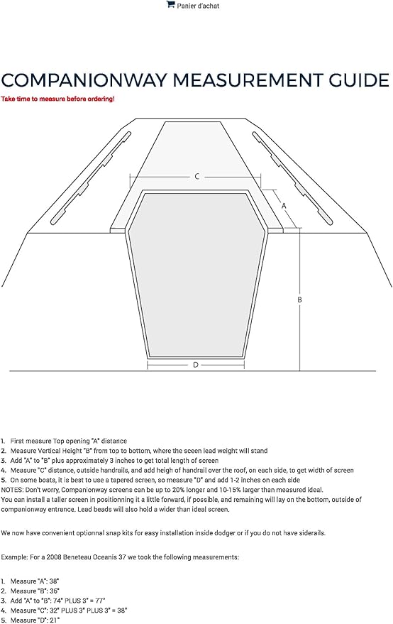 36" X 72" Mosquito net/Insect Screen for The Boat companionway by Sogeman | Fast Install Over The companionway. Stays in Place with Weighted Band.