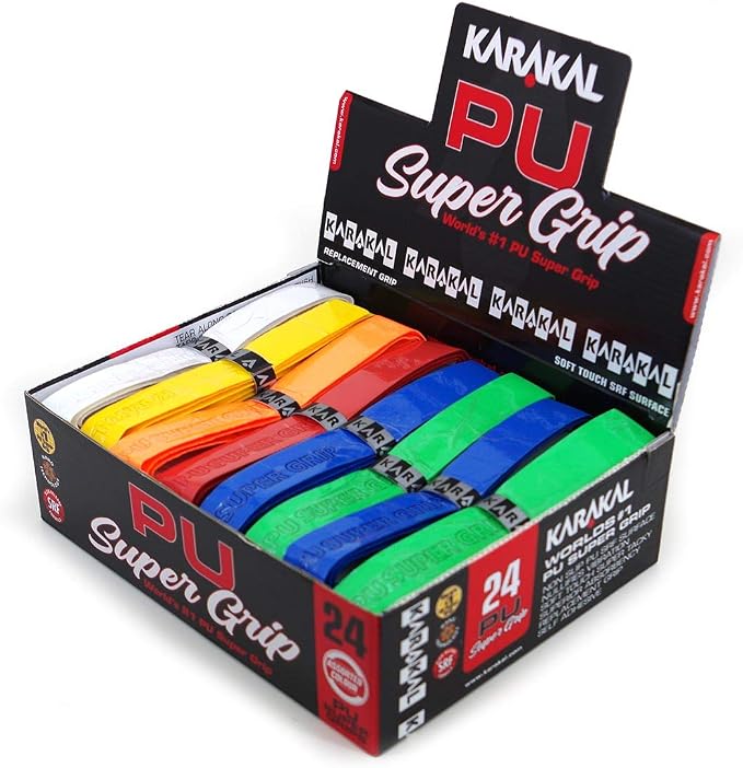 KARAKAL - PU Super Grip - self-Adhesive Grip Tape for Badminton Squash Tennis Hockey Sticks or Curling
