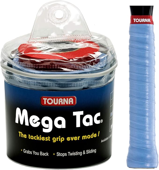 Tourna Mega Tac Extra Tacky Overgrip, 30-Pack