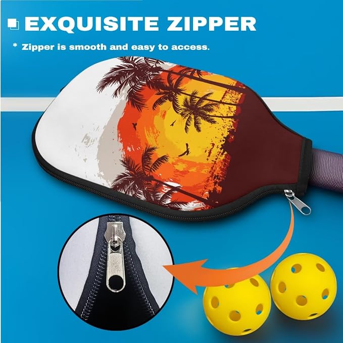 Pickleball Paddle Covers, Durable Polyeste Paddle Cover,Anti-Drop Paddle Storage Bag