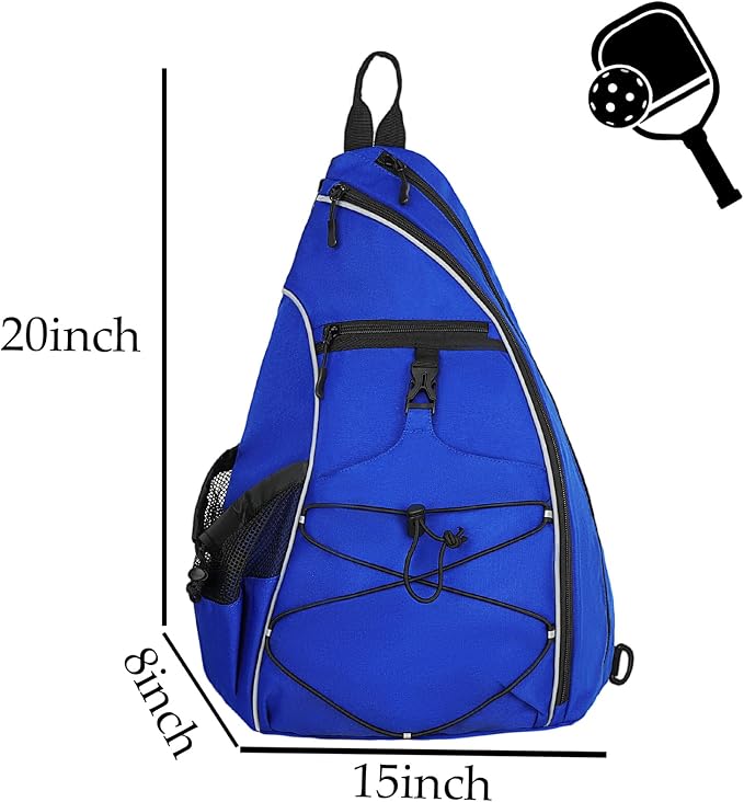 Goloni Pickleball Sling Bag for Men Women, Lightweight Pickleball Backpack with Fence Hook