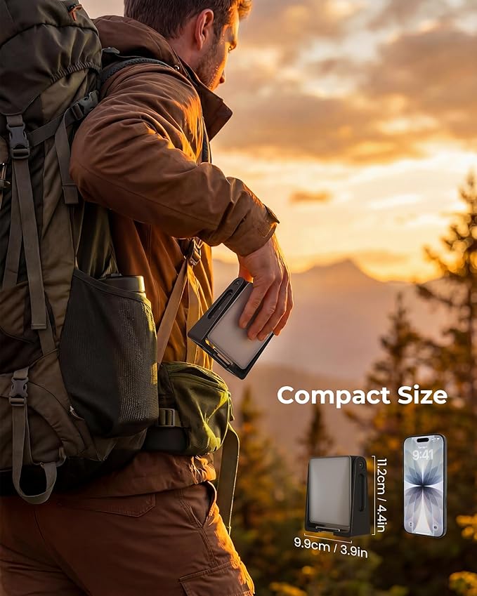 Portable LED Camping Light, 3 Modes,Rechargeable 4000mAh Dimmable Camping Lantern with 360° Rotatable Stand, 2-in-1 Flashlight Emergency Camping Lamp for Home Power Outages, Outdoor Hiking,Hurricane
