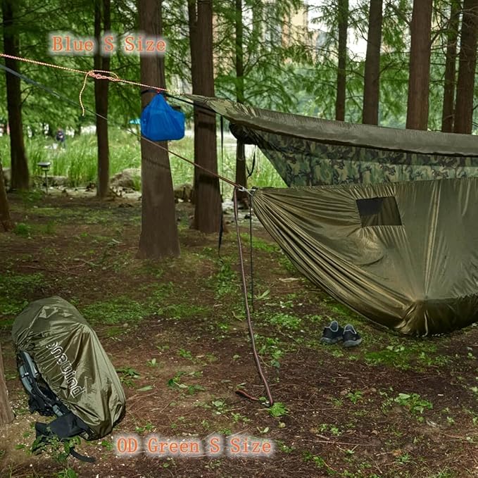 onewind Versatile Hammock Gear Sling or Backpack Rain Cover, Ultralight Waterproof Underbelly Gear Storage to Place Backpack, Clothes, Quilt, Food or 90L Packing Cover, Hammock Protector
