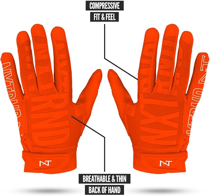 Nxtrnd G2 Pro Football Gloves, Men's Ultra Sticky Elite Receiver Gloves