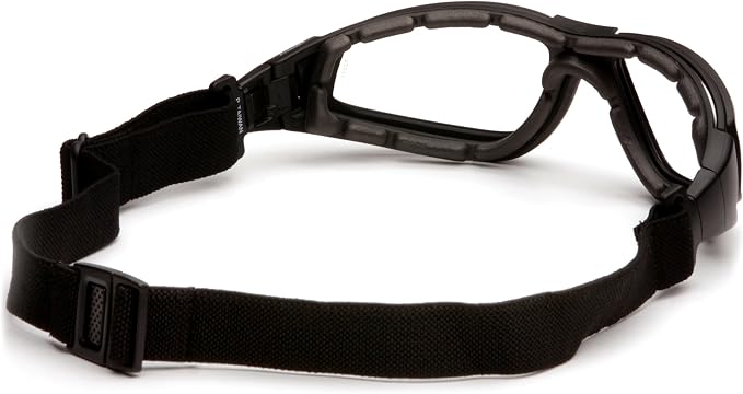 Pyramex XSG Safety Eyewear, Clear Ballistic, Gray Ballistic And Amber Ballistic Interchangeable Lenses With Black Frame