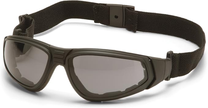 Pyramex XSG Safety Eyewear, Clear Ballistic, Gray Ballistic And Amber Ballistic Interchangeable Lenses With Black Frame