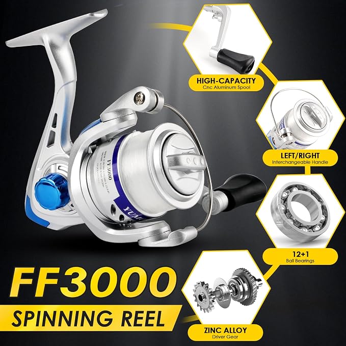 Telescopic Fishing Rod Reel Combo 2pcs 6.89FT Saltwater Fishing Gear Set | Collapsible Spinning Pole Reel Kit Compact Fishing Lures Tackle Accessories Lightweight Travel Fishermen Gift