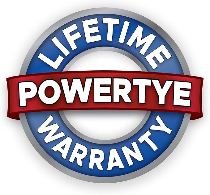PowerTye 1.5 inch x 6.5ft Heavy Duty Ratchet Tie Down Straps with Carabiner Hooks, Soft-Tye & Storage Bag, for Motorcycle, ATV, Trailer & Cargo - 1,000 lb WLL - Made in USA - Red/Black Pair