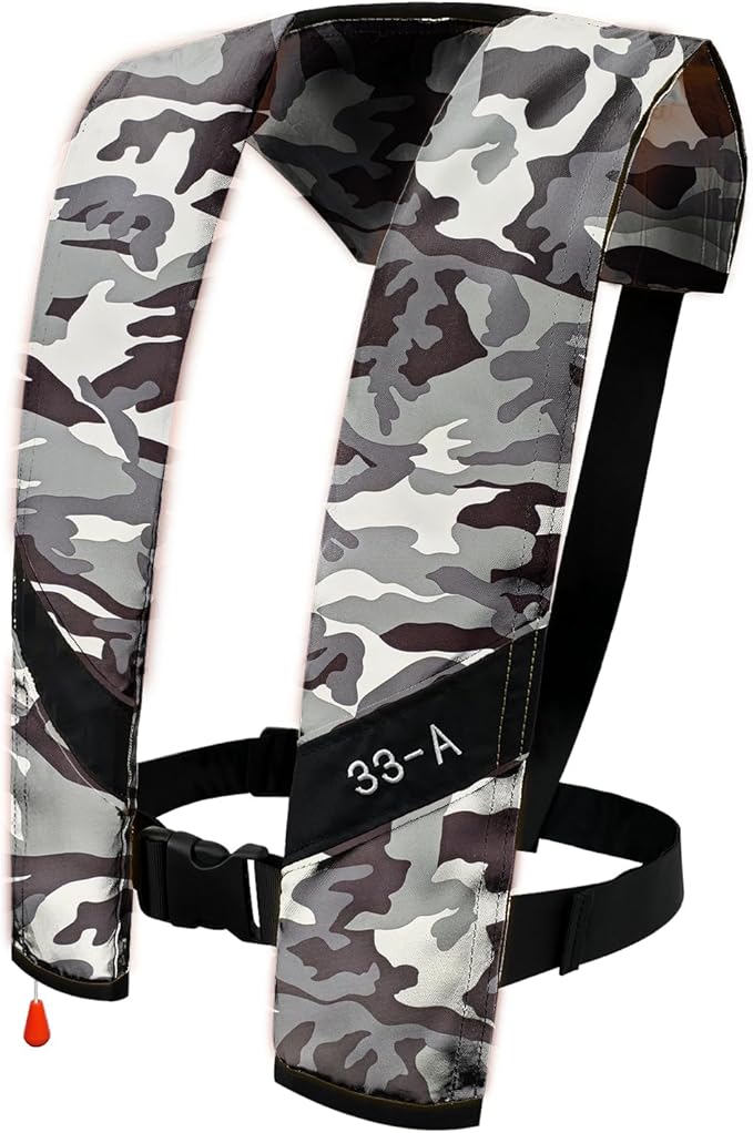 Automatic Inflatable Life Jacket|Life Vest for Adults|PFD Low Profile|Supports up to 330 lbs