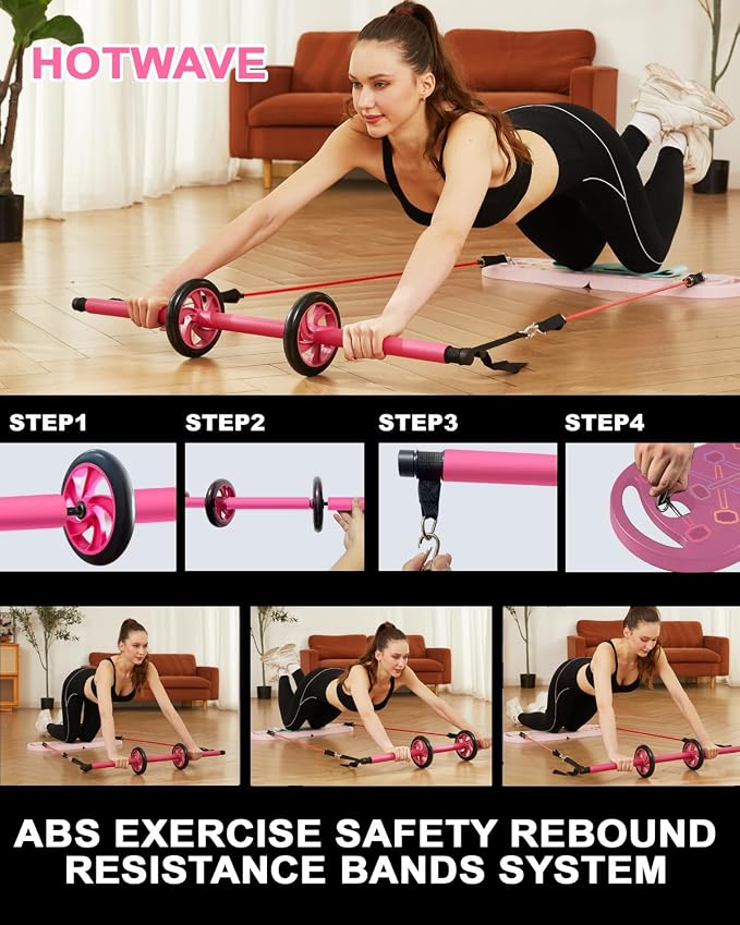 HOTWAVE Push Up Board Fitness, Portable Foldable 20 in 1 Push Up Bar at Home Gym, Pushup Handles for Floor. Professional Strength Training Equipment For Man and Women