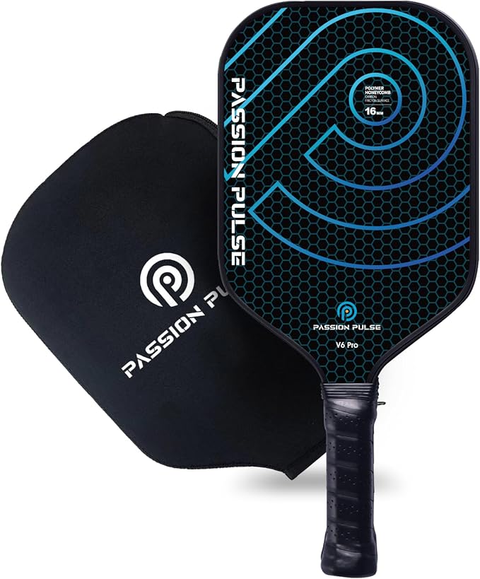 Pickleball Paddles 2026,Carbon Fiber Pickleball Paddle,16mm T700 High Grit & Spin, Professional Pickle Ball Paddles Set Designed for Ultimate Spin & Consistency