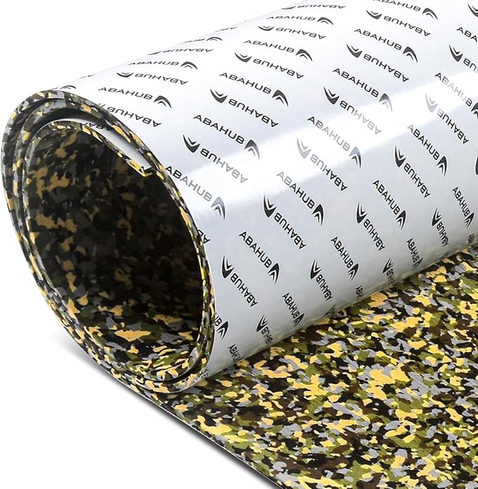 Abahub EVA Foam Boat Flooring Brushed Pattern Marine Decking Sheet with Self-Adhesive Carpet for Motorboat Kayak Surfboard SUP 96''x16''/47''