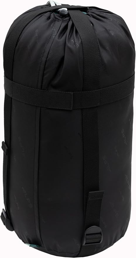 ALPS Mountaineering Vibe +40° Long Sleeping Bag – Lightweight 3-Season Mummy Bag with TechLoft Micro Insulation, Ripstop Shell & Compression Sack for Camping, Hiking & Backpacking