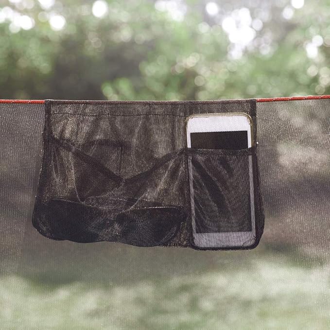 Hammock Organizer Multipurpose Portable Foldable Camping Mesh Large Space Hanging Pouch Traveling Outdoor Sports 7 Pockets Storage Bag Dries Holder Climbing Lightweight