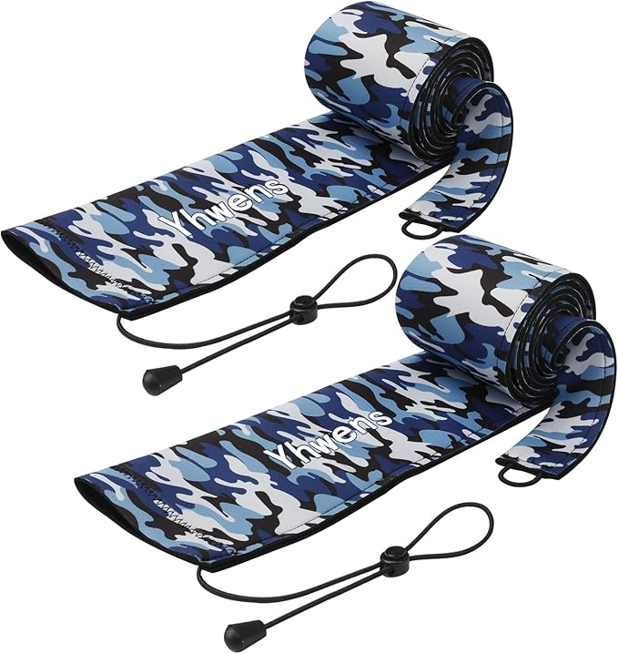 Neoprene Fishing Rod Sleeve Rod Sleeves Fishing Pole Sleeve Rod Socks for Fishing Poles Rod Cover Rod Protector Durable for Casting Spinning Trolling Sea Fishing Rod Storage
