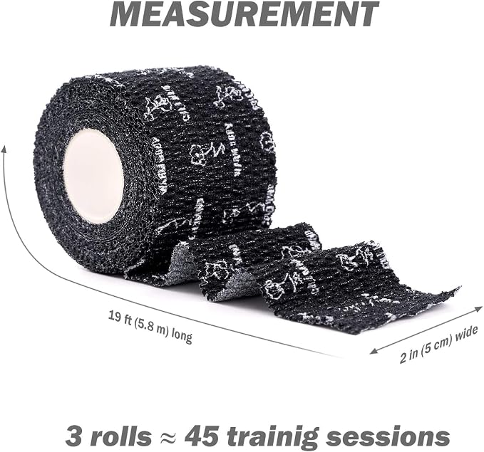 WARM BODY COLD MIND 1.85" Weightlifting Thumb Tape - Hook Grip Tape for Powerlifting, Cross Training, Gym Tape, Workout, Weight Lifting Tape, Athletic Finger Wrap (Mix V1 3 Rolls)