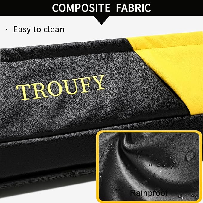 Pool Cue Case – Durable 4x4 & 4x5 Billiard Pool Cue Stick Carrying Case with Large Storage Space, Waterproof Billiards Accessories