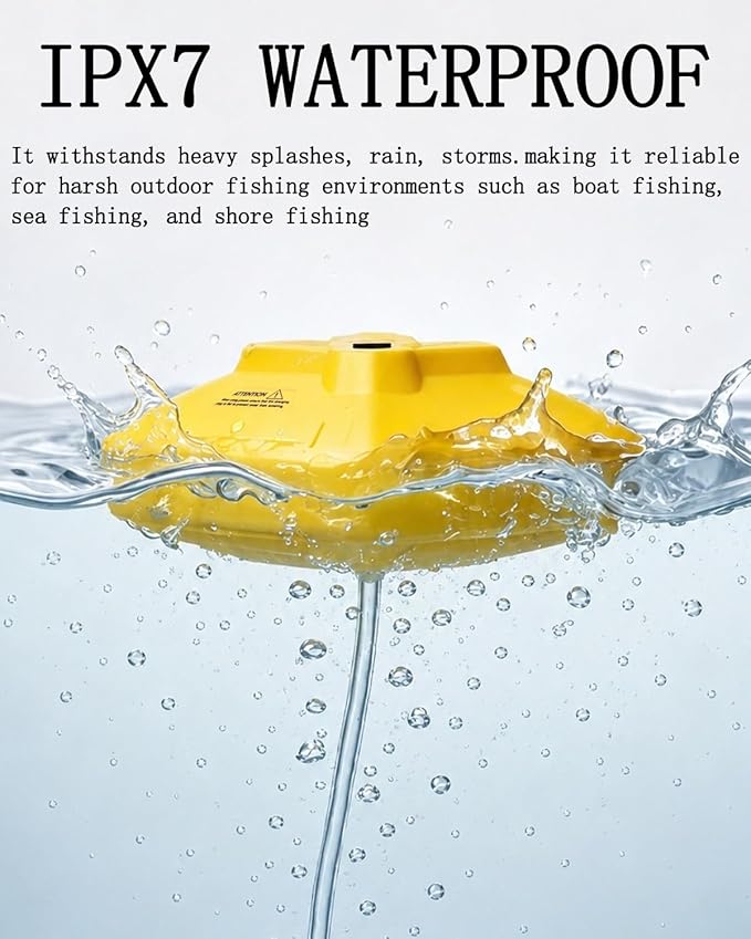 2026 New Bait Bucket Aerator for Fishing, Floating & Rechargeable IPX7 Waterproof Oxygen Pump, Ultra-Quiet Bubbler for Live Minnows, Portable Fish Tank & Aquarium Aerator