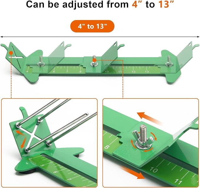 Catcan 2 in 1 Paracord Bracelet Jig, Paracord Bracelet Making Kit, Adjustable Length DIY Craft Monkey Fist Jig Tools 4" to 13" with Free Cord and Buckles
