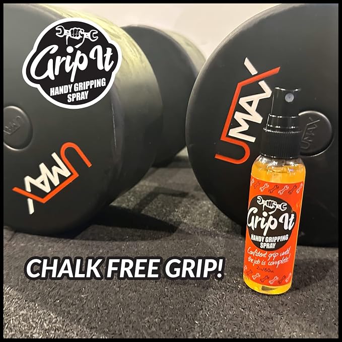 Grip-iT Hand Grip Spray - Improved Pole Grip and Tennis Grip - Liquid Chalk Replacement - Supplement Your Tennis Grip Tape - Better Pole Grip for Pole Dancing - Lifting Chalk Substitute (3 Pack)