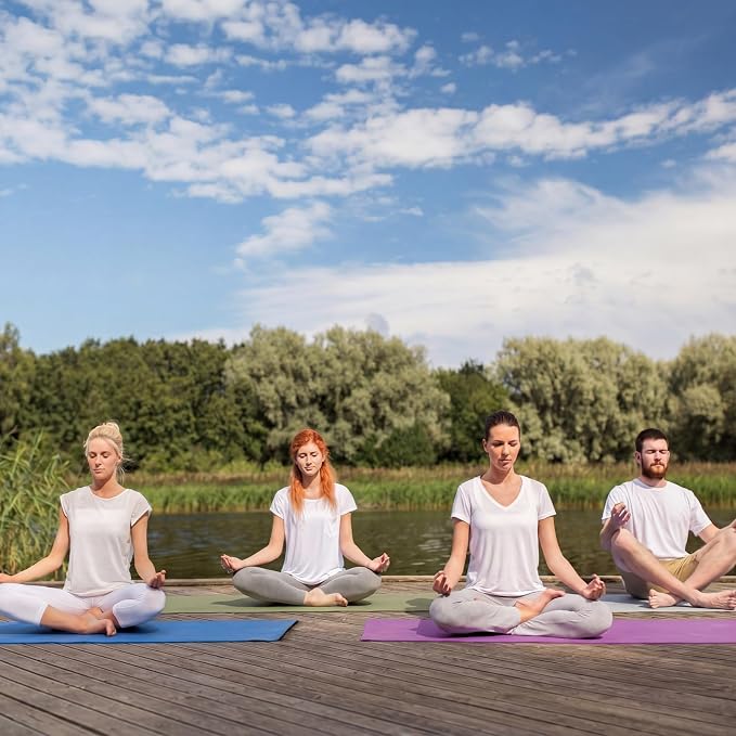 Breling 3 Pack 26"x73" Hot Yoga Mat Towel Pack Non-Slip Yoga Mat Gym Sweat Absorbent Microfiber Towel for Pilates Workout Women Men