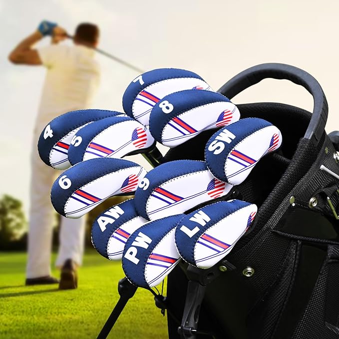 Golf Club Headcover Set – Premium Putter and Iron Covers, Fits All Standard Clubs, Protective and Stylish Design
