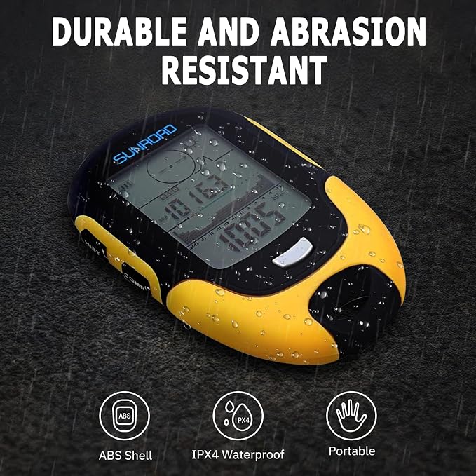 Barometer Altimeter Compass LCD Digital Thermometer Watches-Hygrometer Weather Forecast Hand-Hold Hiking Flashlight Altimeter