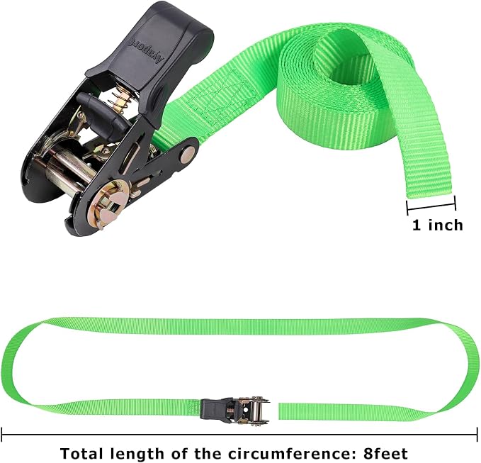 Ayaport Endless Ratchet Strap Ratcheting Tie Down Motorcycle Car Roof Rack Trailer Cargo Straps