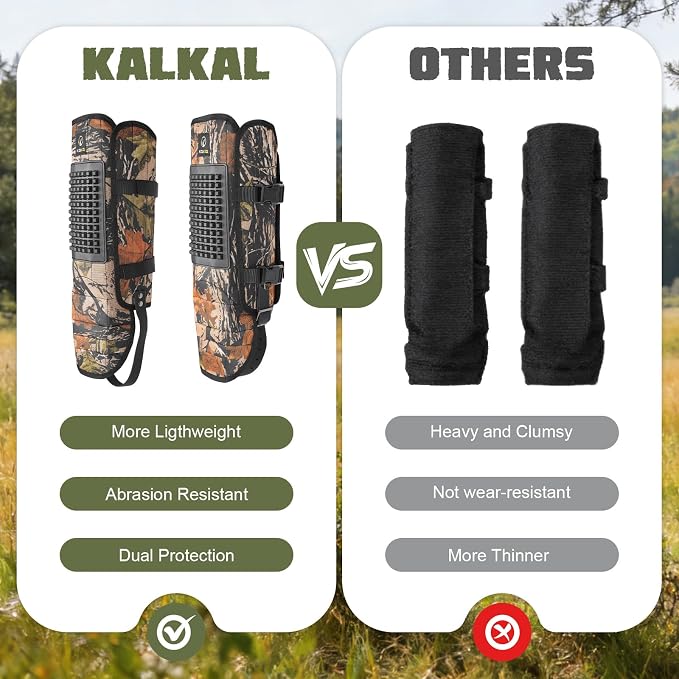Kalkal Snake Gaiters, 1200D Waterproof Snake Chaps Snake Gaiters for Men Women, Adjustable Snake Bite Protection Snake Guards for Legs Men, Snake Proof Gaiters for Hiking Hunting