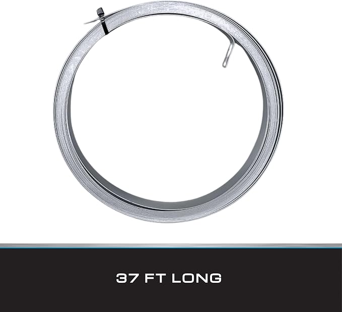 Tie Down | Certified G60 Galvanized Strapping - 37 feet long | Securing Mobile Homes, Sheds, Tanks, and Reinforcing Outdoor Structures in High-Wind Areas - Made in USA