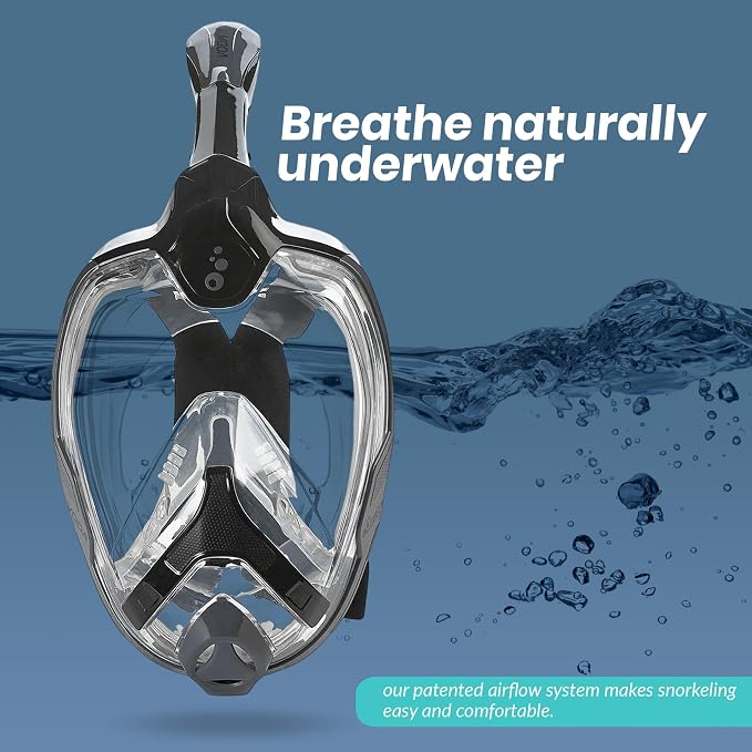 Phantom Aquatics Voda Full Face Snorkel Mask