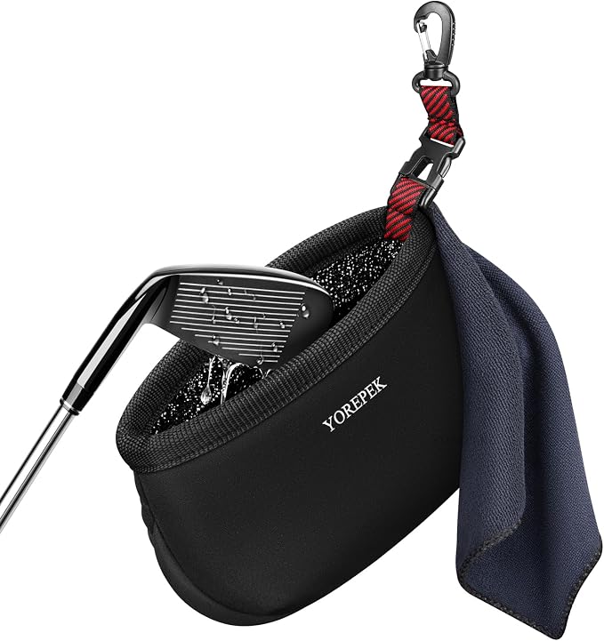 YOREPEK Golf Club Cleaner Bag Red Club Cleaner for Golf Bag Blue