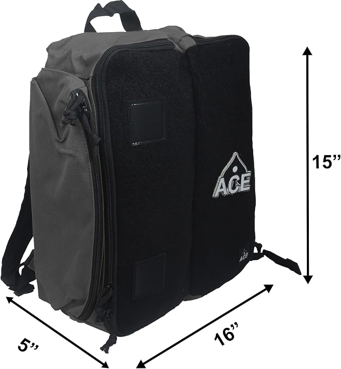 ACE PRO Cornhole Backpack with ACE Patch - Holds Up to Six Cornhole Bag Sets (Up to 24 Bags)