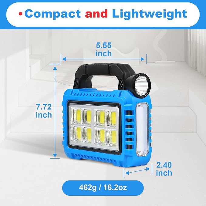 TANSOREN Lantern Camping Essentials Accessories Gear Solar Lights, LED Flashlight for Power Outages, Rechargeable Tent Lights for Emergency, Hurricane, Survival Kits, Operated Lamp