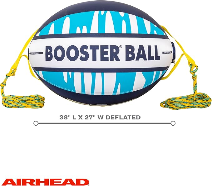 Airhead Booster Ball - Towable Tube Rope Performance Ball - Works for Boating, Water-Skiing, Wakeboarding, and More - Boating and Water Sports