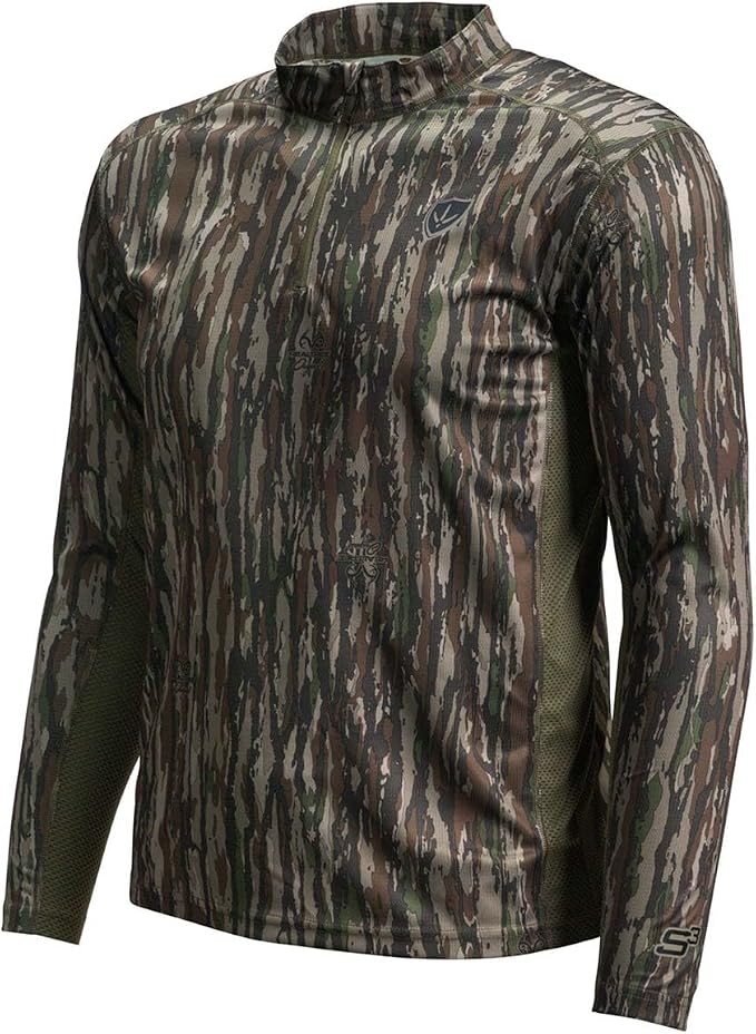 BLOCKER OUTDOORS Finisher Turkey Hunting 1/4 Zip Moisture Wicking Performance Long Sleeve Shirt