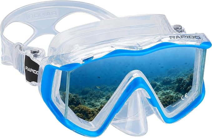 Rapido Clareza Three Lens Mask and Snorkel Combo